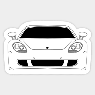 Porsche Carrera GT Outline Black Sticker